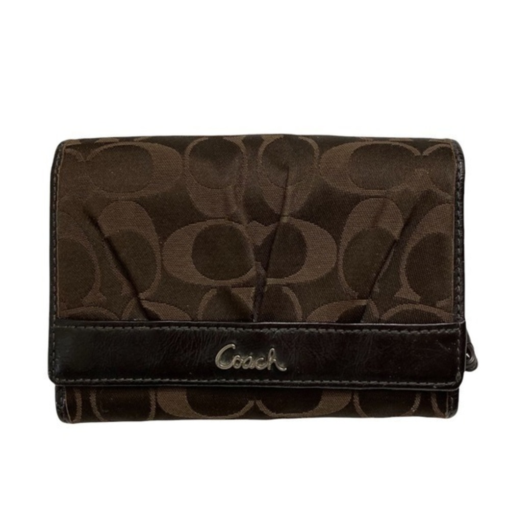 Coach Ashley vintage y2k brown signature c wallet